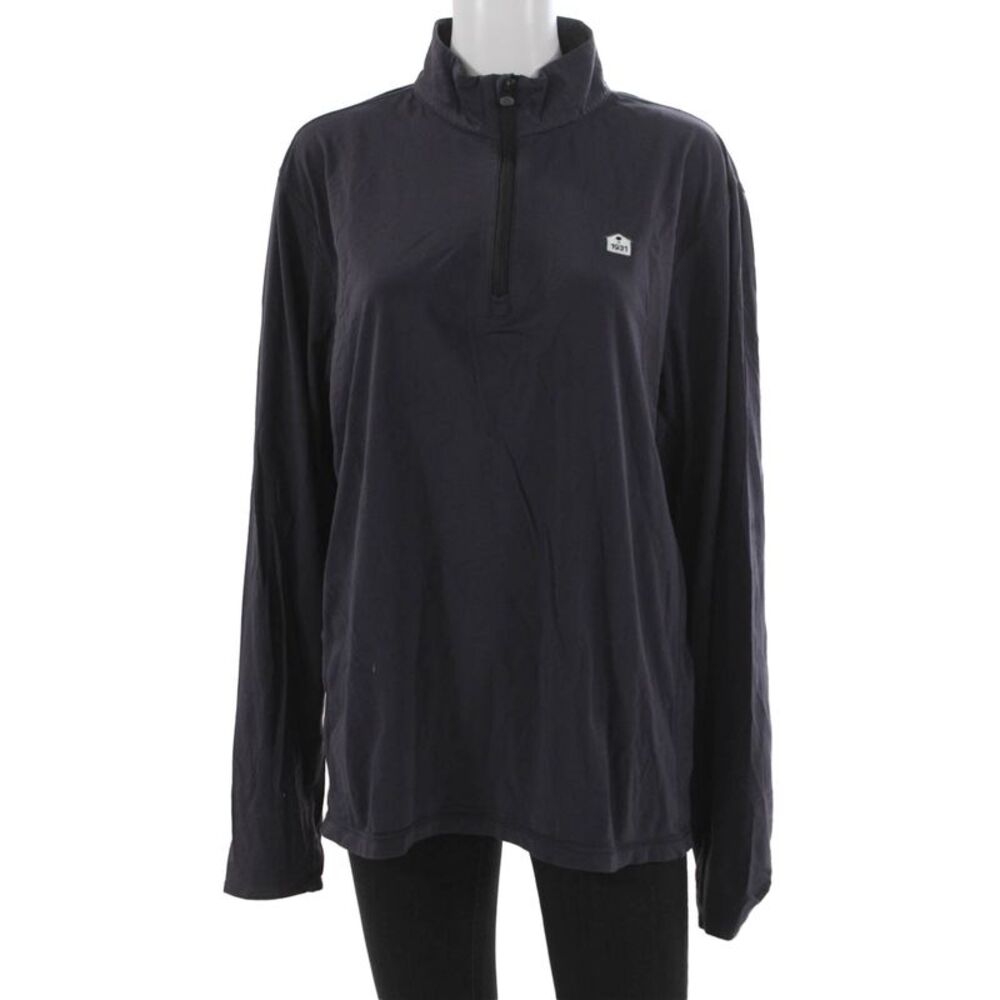 Greyson Mens Sweatshirt Pullover Zip Up Casual Blue Size L